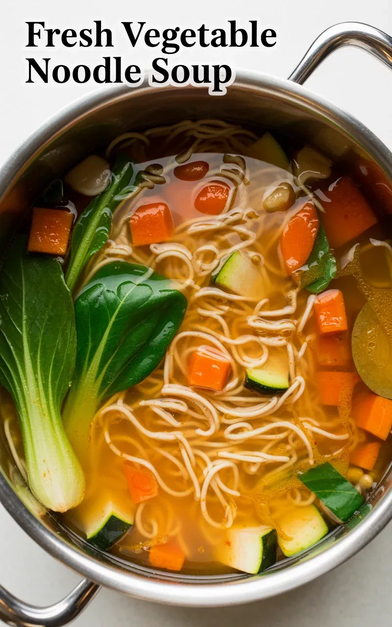 Vegetable soup in bowl